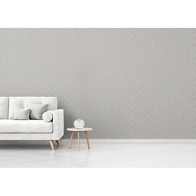 Carreau de papier peint auto-adhésif Yand Smooth, Gris foncé, l 24 po x L 48 po