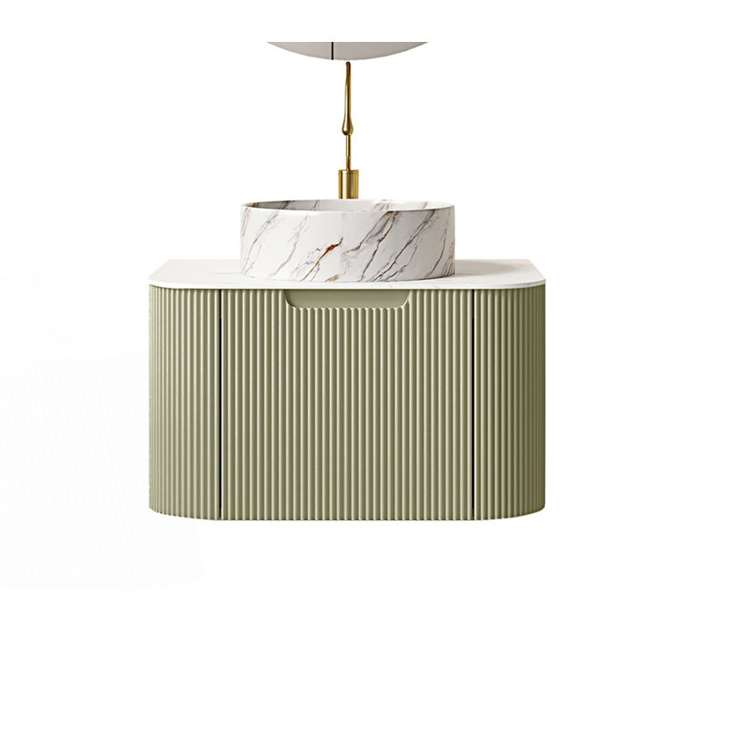 Meuble-lavabo simple avec lavabo, Vert clair, 24"