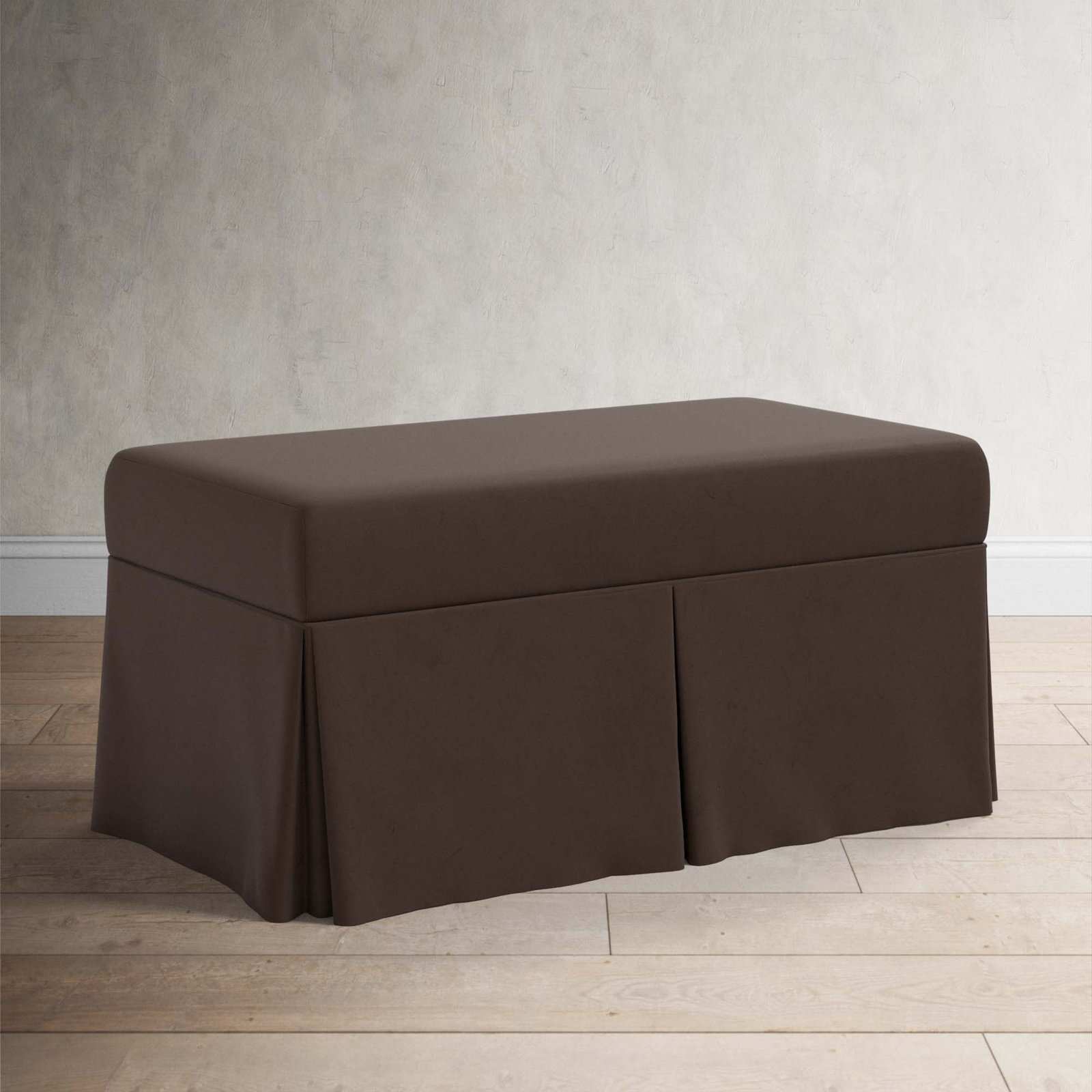 Wyatt Storage Bench, Classic Chocolate Velvet