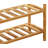 9 Pair Stackable Solid Wood Shoe Rack