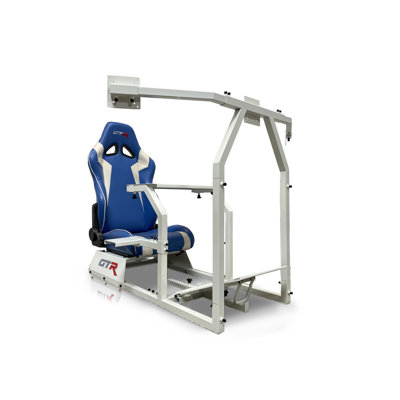 Simulateur GTR Racing avec siège baquet fixe et support pour écran triple ou simple