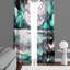Paire de rideaux semi-transparents en polyester Grenda-718134789