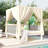 Outdoor Patio Sunbed With Curtains, High Comfort, Suitable For Multiple Scenarios-1479894139
