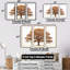 «Brown Oaks Outline II», ensemble d'art sur toile de chêne-672357869-672357649