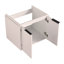Ensemble de meuble-lavabo à portes de 48 pouces avec lavabo et deux petites tablettes de rangement