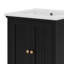 Meuble-lavabo de 20 po avec lavabo, deux portes, butoir de porte magnétique et patins réglables, un tiroir