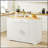 53'' Kitchen Storage Island with Drawers and Trash Can Storage, Modern Farmhouse Design for Efficient Cooking and Dining, 53.2W x 20.9D x 38H-1868749956