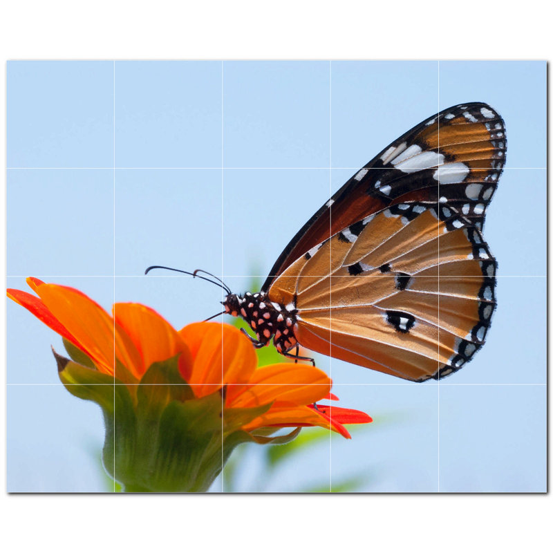 Murale décorative en céramique 4,25 po x 4,25 po
