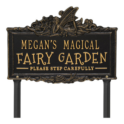 My Fairy Garden Personalized Lawn Plaque