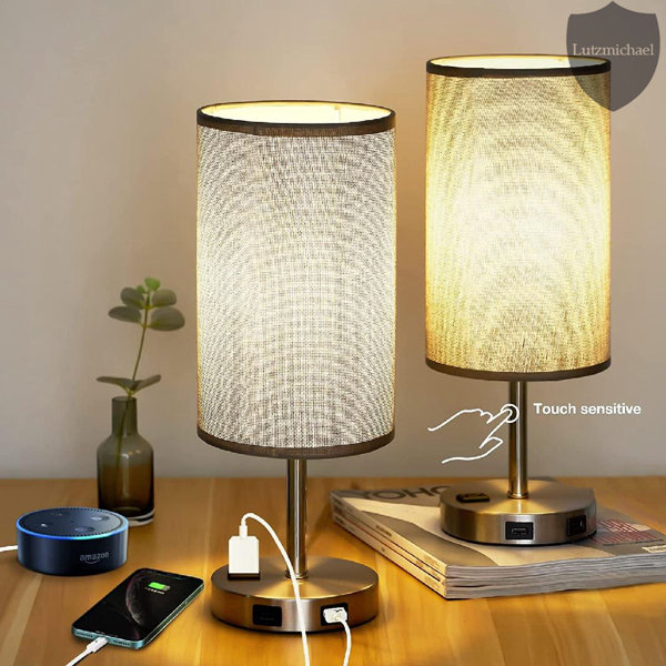 Latitude Run® Metal USB Table Lamp | Wayfair