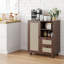 Buffet en rotin avec tablette réglable-405221103