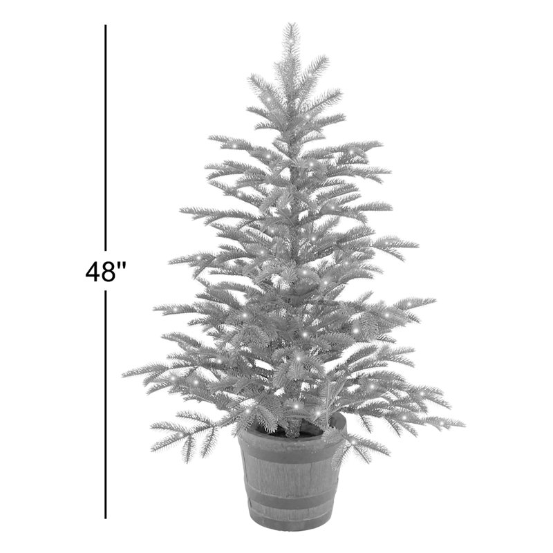 Norwegian 4' Green Spruce Artificial Christmas Tree with 100 Clear Lights