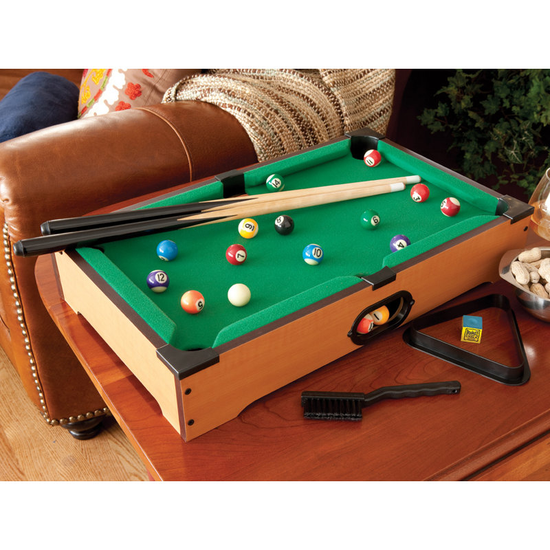 Sinister 20" Black and Green Table Top Mini Billiard Game Set