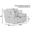 Causeuse inclinable 55,5 po avec coussins décoratifs-73230066-72273613