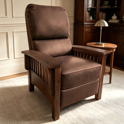 Harber Top Grain Genuine Leather Recliner