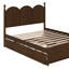 Grand lit plateforme avec lit gigogne
