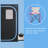 Portable Plus Type Full Size Steam Sauna Tent. Spa, Detox ,Therapy And Relaxation At Home.Larger Space,Stainless Steel Pipes Connector Easy To Install, With FCC Certification--Black(Blue Binding)