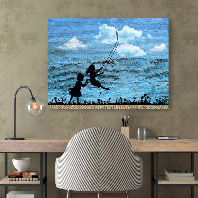 Play Free 1 Piece Wrapped Canvas Wall Art, 90cm H x 120cm W x 4cm D