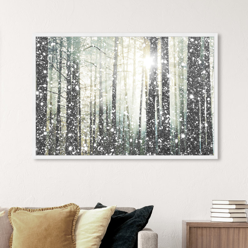 «Magical Forest», reproduction d'impression encadrée, Gold, H 38 po x l 57 po