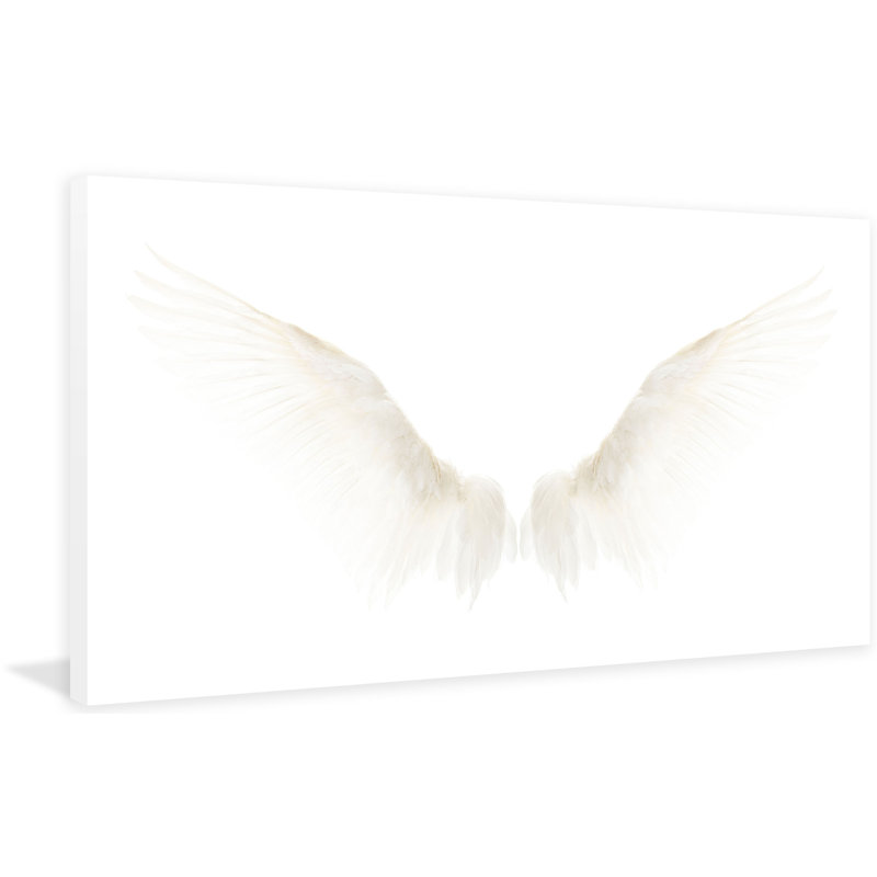 «White Wings», reproduction d'art sur toile tendue, H 30 po x l 60 po