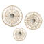Fibre naturelle et miroir 3 murs
