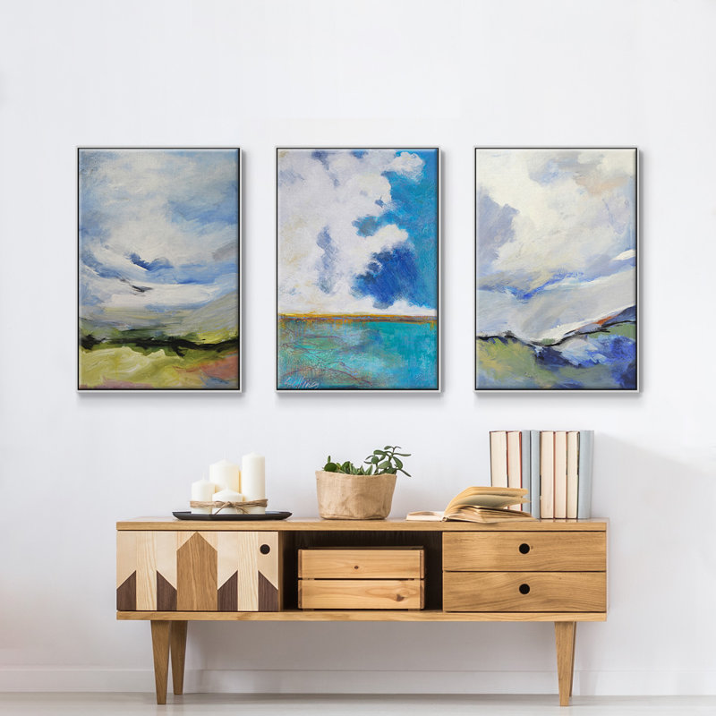 Autour des nuages III, H 36 po x l 72 po x P 2 po, Blanc