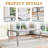 Faux Marble Top Metal Base Dining Table Set-112291365-112290513-112290512