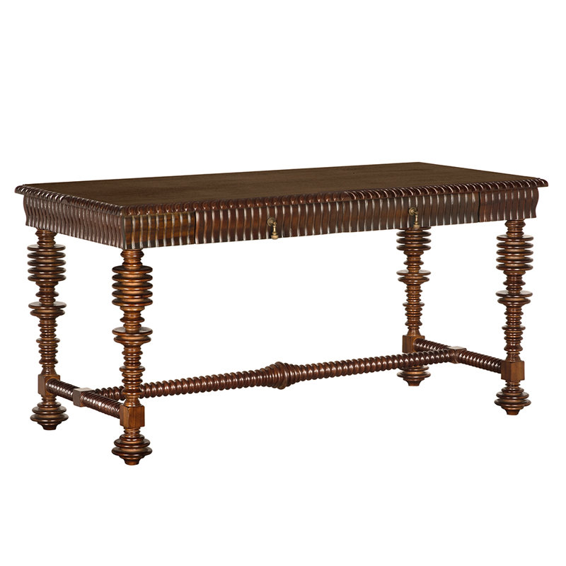 Portuguese Writing Desk, 31" H x 60" W x 28" D