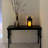Black Solid Wood Rectangular Console Table-1005643064