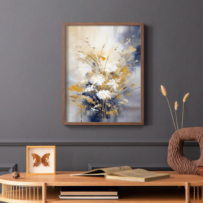 Série FLORAL CCLxxx - reproduction encadrée de qualité supérieure - prête à être accrochée - aucun clou requis