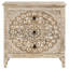 Commode mandala à 3 tiroirs en bois