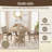 5Pcs Set Counter Table Set Square Counter Table Solid Wood Modern