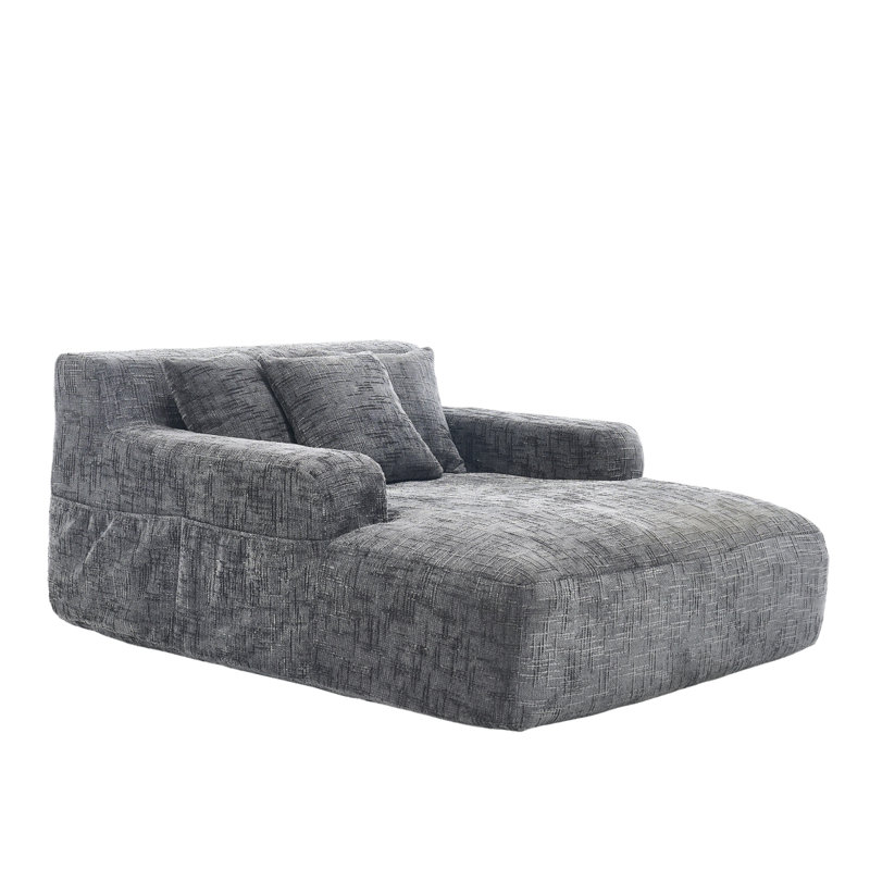 Canapé-lit Bonzy Chenille, Gris