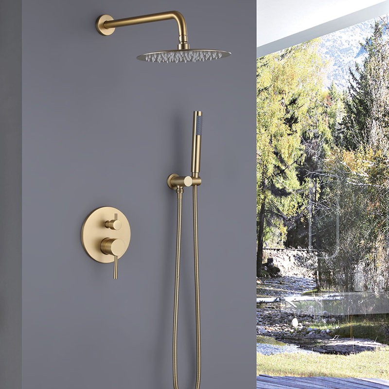 Système de douche complet avec valve brute