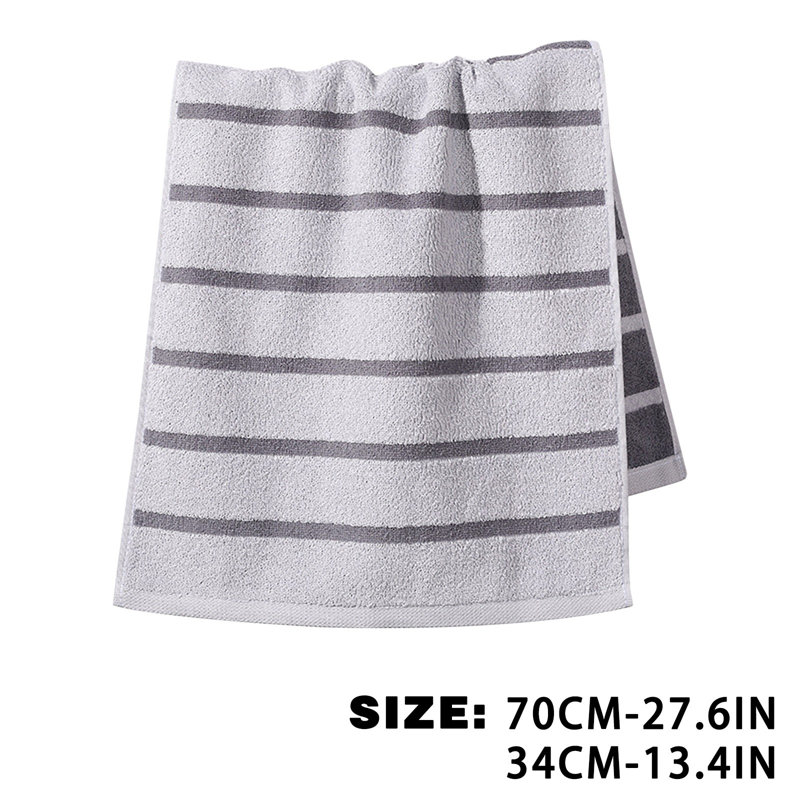 Soft Absorbent Quick Dry Face Towel, Lint Free Hand Towel And Facial Washcloth For Daily Home Use, 13.4x27.6in Gray, Gray