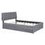 Lit plateforme tapissier avec gigogne Teddy-790654988-790654990