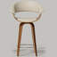 26'' Swivel  Upholstered Counter Stool-1396800050