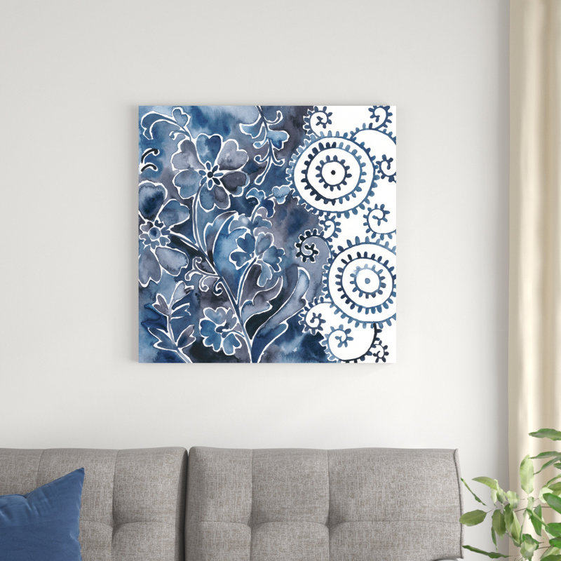 " Cobalt Garden II ", 30" H x 30" W x 1.25" D