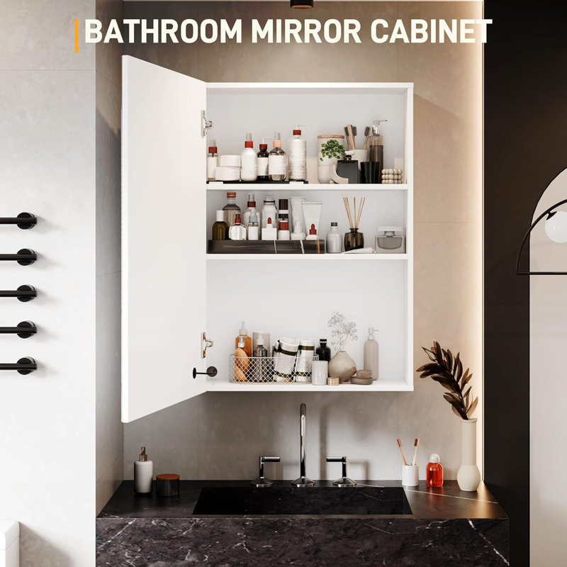 Mirrored Bathroom Cabinets Adjustable Shelves