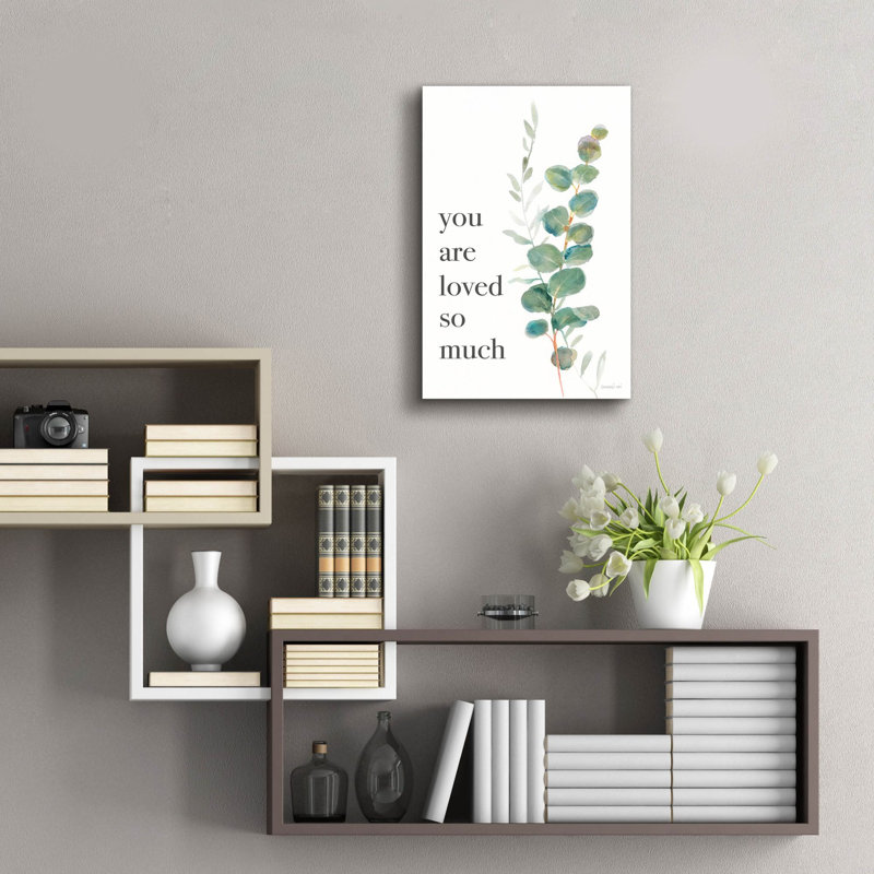 Art mural en verre «Greenery 3 Loved» par Danhui Nai, H 24 po x l 16 po x P 0,2 po