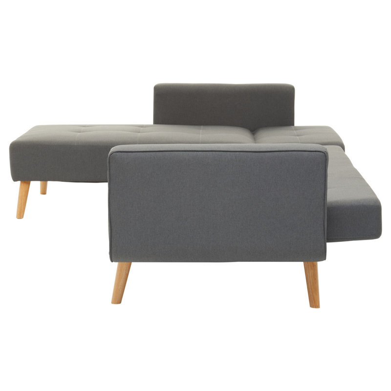 Glenda 4 Seater Sofa & Chaise, Grey