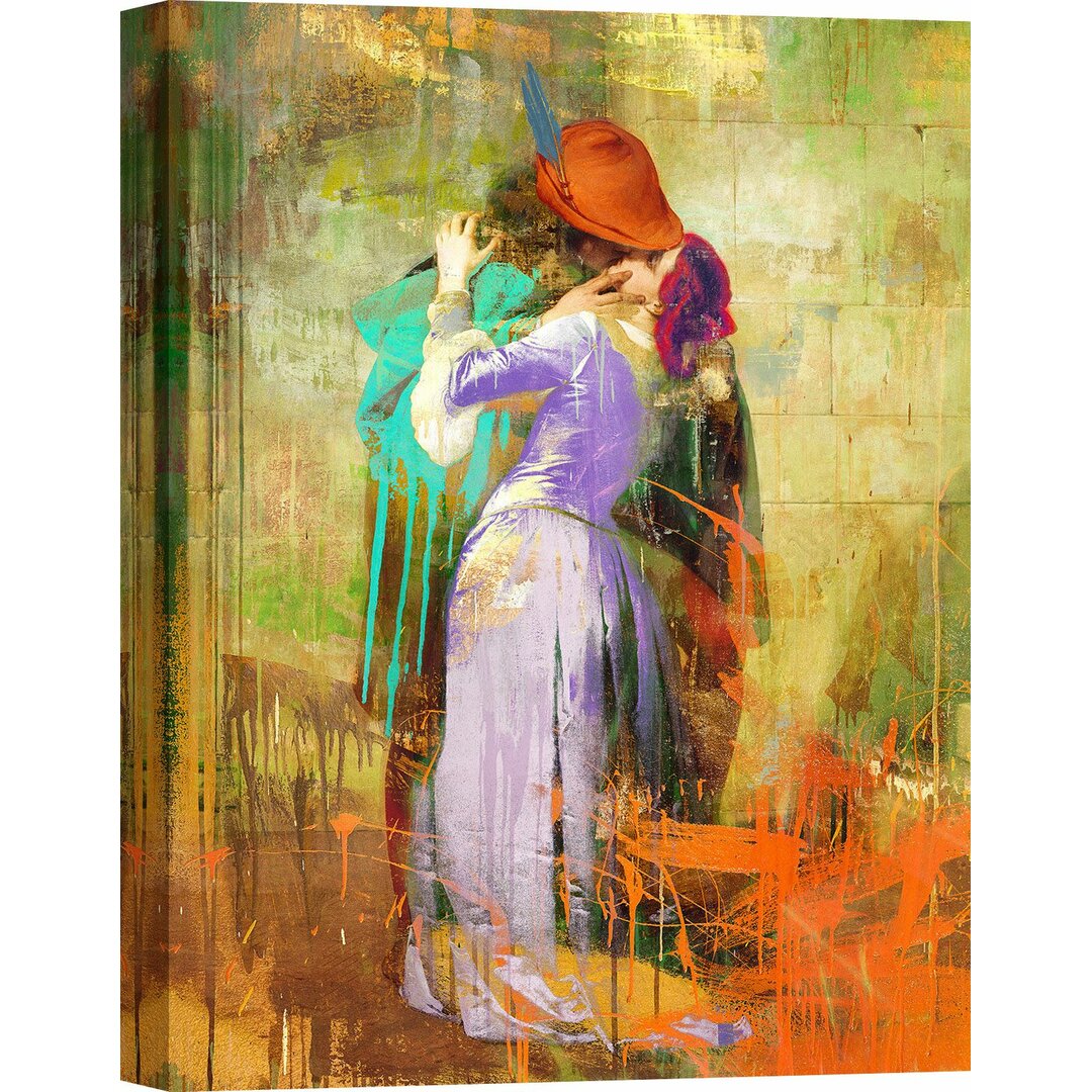 Leinwandbild Hayez's Kiss 2.0 von Eric Chestier