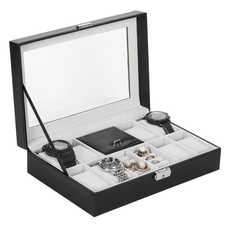 Boîte à bijoux à 8 emplacements