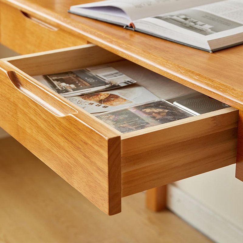 Bureaux rectangulaires en bois massif cerisier