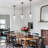 Aguilera Vintage Glass Pendant Light Kitchen Island With Hand-Blown Hammered Clear Glass Lampshade-458418873
