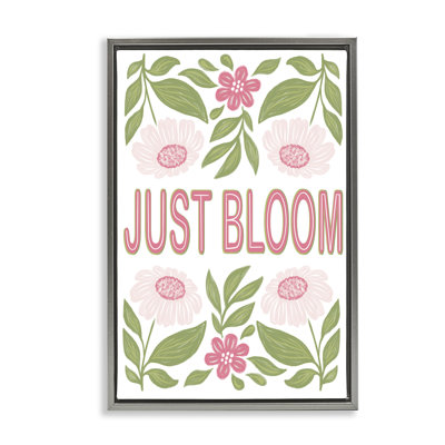 Cadre flottant à fleurs symétriques Just Bloom, design par Martina Pavlova