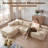 Boneless 105" 2 - Piece Upholstery Compression Sofa with 3 Seats, Corduroy Sectional Couch, No Assembly Required-121580352-122842006