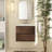 Zykaria 24 " W Wall Mounted Wall Mounted Single Double Single Vanity Bathroom Vanity With Ceramic Top-284218580-284218583