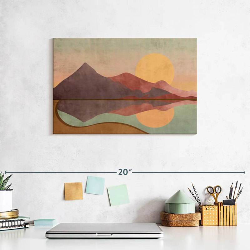 Boho Sundown, reproduction sur toile, H 8 po x l 12 po x P 1 po