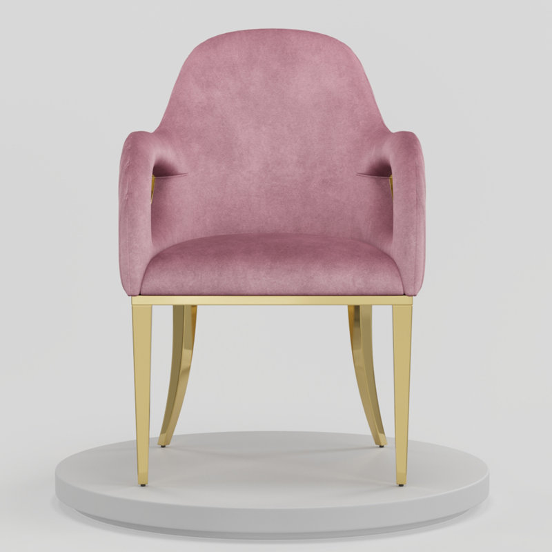 Fauteuil en velours Absar